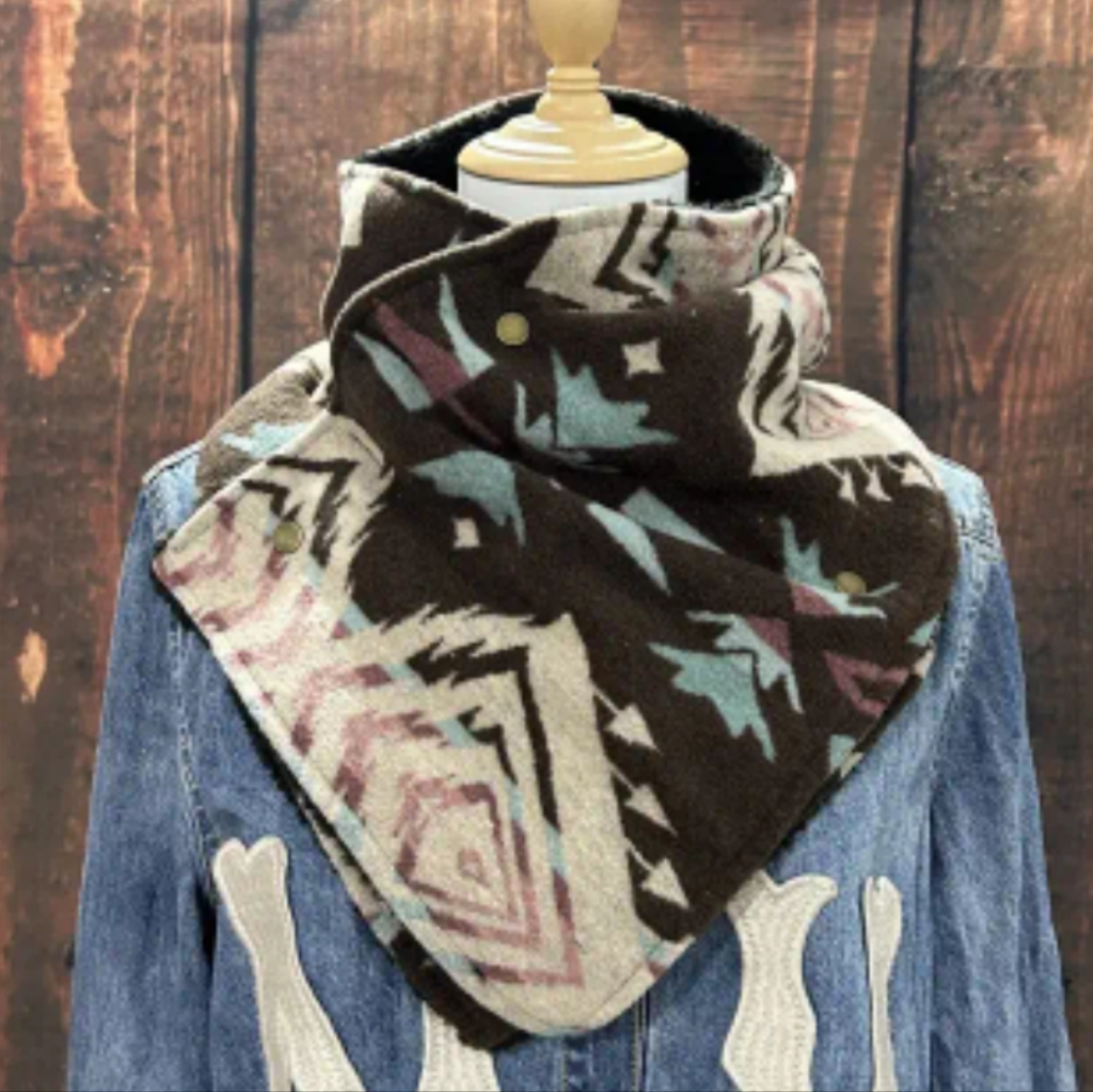 Aztec Tribal Patterned Bandana Scarf